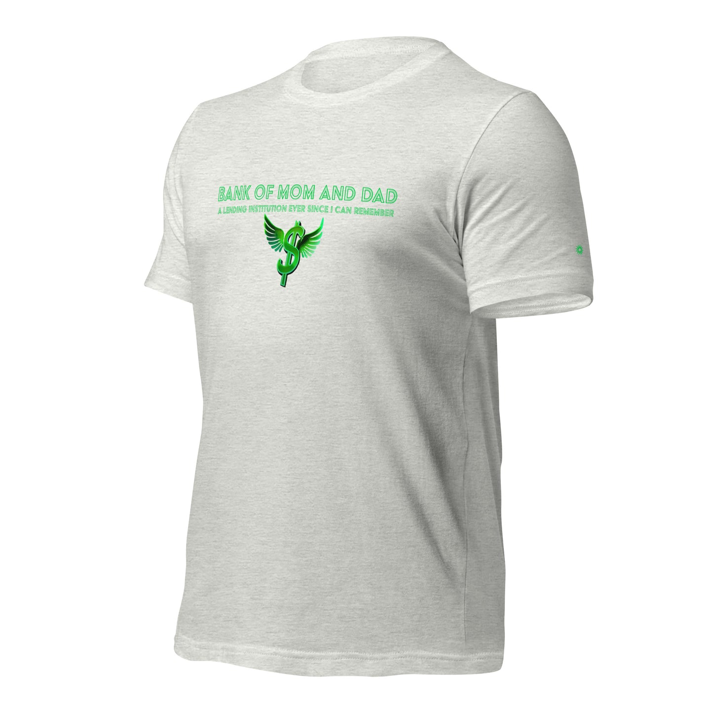 Bank of Mom and Dad - Unisex t-shirt (Dark Grey, Light Grey, Navy and White)