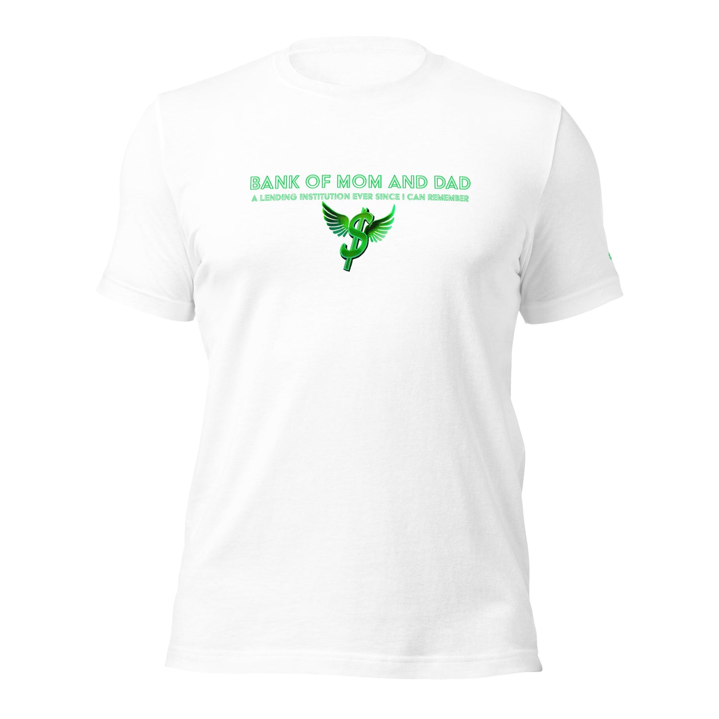 Bank of Mom and Dad - Unisex t-shirt (Dark Grey, Light Grey, Navy and White)