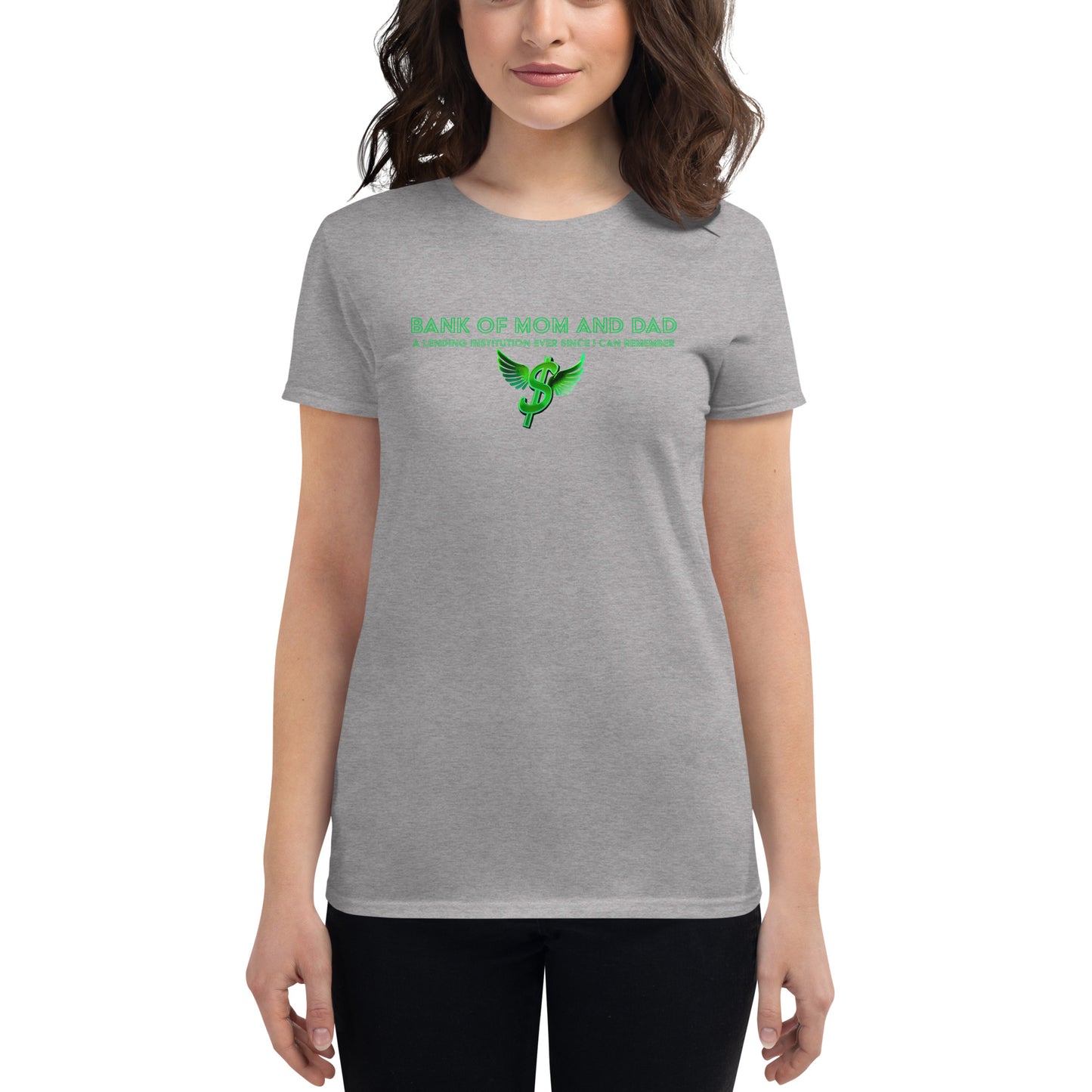Bank of Mom and Dad - Fashion Fit T-shirt (White and Grey)