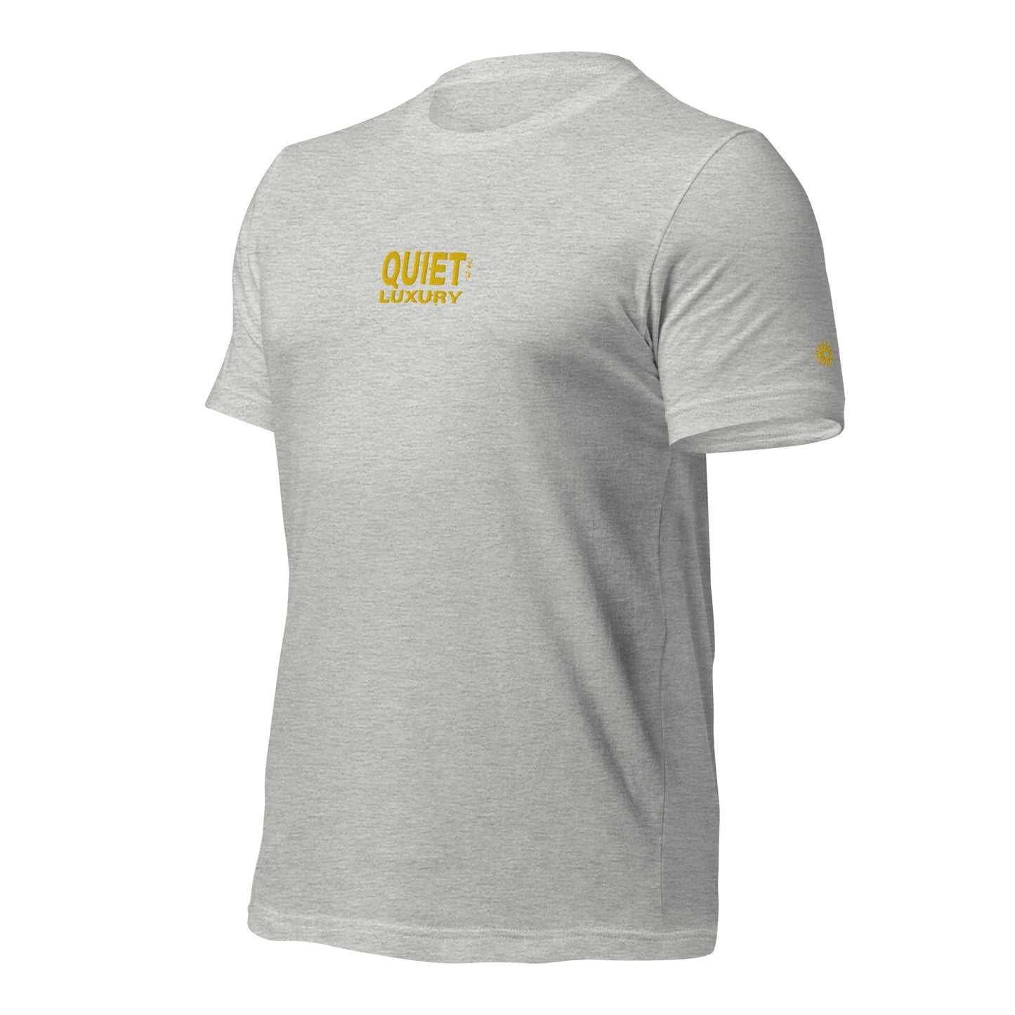 Quiet Luxury - Embroidered Unisex T-Shirt (Black, White or Grey)