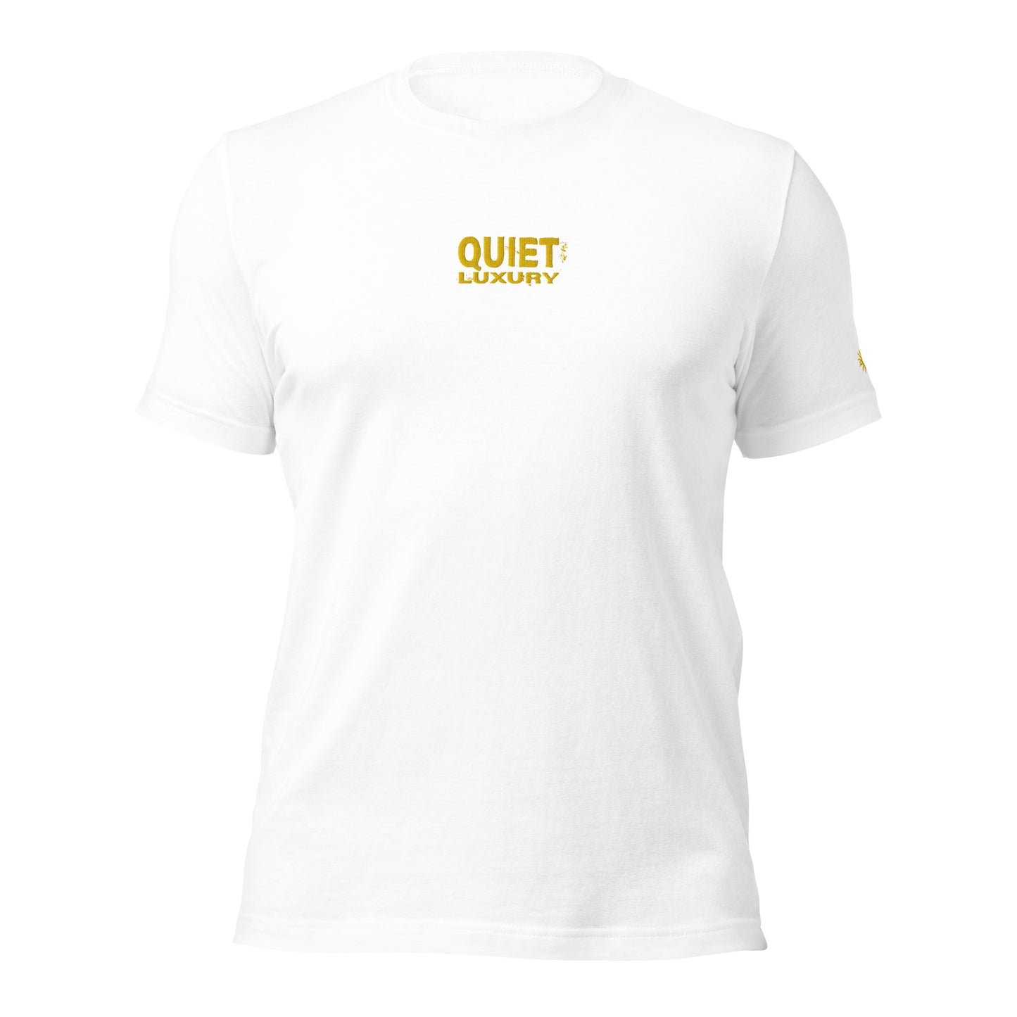 Quiet Luxury - Embroidered Unisex T-Shirt (Black, White or Grey)