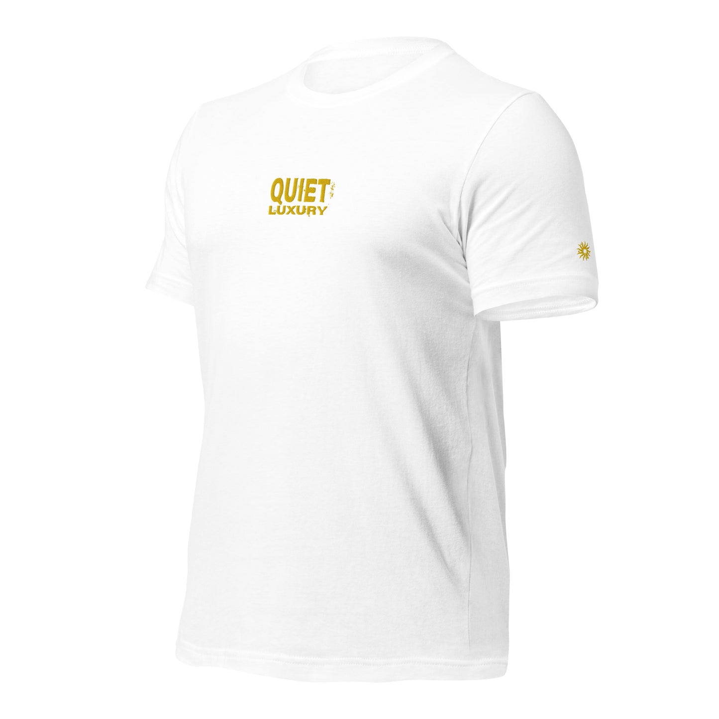 Quiet Luxury - Embroidered Unisex T-Shirt (Black, White or Grey)